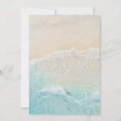 ヒトデと貝殻のトロピカルビーチ ブライダルシャワー 招待状 (裏面)