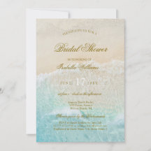 ヒトデと貝殻のトロピカルビーチ ブライダルシャワー