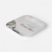 ヒトデと貝類熱帯ビーチブライダルシャワー ペーパープレート (傾斜あり)