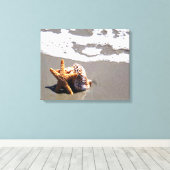 ヒトデと貝 キャンバスプリント (インサイチュ (ウッドフロア))