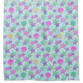 ヒトデと貝 シャワーカーテン (正面)