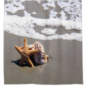 ヒトデと貝 シャワーカーテン (正面)