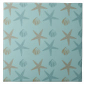 ヒトデと貝 タイル (正面)