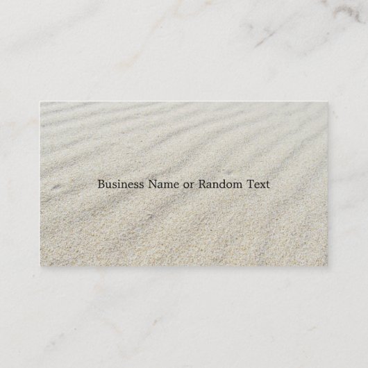 ヒトデと青い波の砂のビーチ 名刺 (裏面)