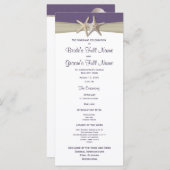 ヒトデと黄麻紫ビーチ結婚式計画 プログラム (正面/裏面)