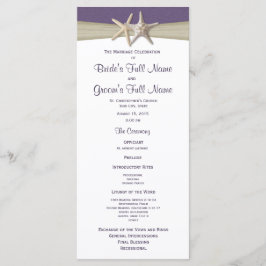 ヒトデと黄麻紫ビーチ結婚式計画 プログラム