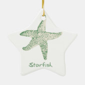 ヒトデのオーナメント セラミックオーナメント (裏面)