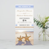 ヒトデのカップルとのビーチ結婚式プログラム プログラム (スタンド正面)