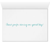 ヒトデのカップルのテーブルの座席カード (内部横(下))