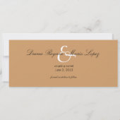 ヒトデのカップルのビーチ結婚式の保存日付 セーブザデート (裏面)