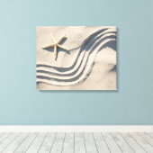 ヒトデのキャンバス印刷 キャンバスプリント (インサイチュ (ウッドフロア))