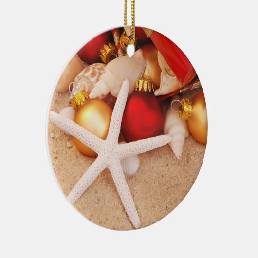 ヒトデのクリスマスのオーナメント セラミックオーナメント (右)