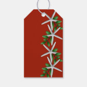 ヒトデのクリスマス　赤いギフトタグ ギフトタグ (裏面)