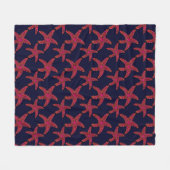 ヒトデのスタイルパターン フリースブランケット (正面(横))