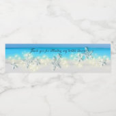 ヒトデのパラダイスブルーの海トロピカルビーチ ペットボトルラベル (シングルラベル)