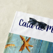 ヒトデのビーチのカスタムなビーチタオル ビーチタオル (インサイチュ)