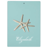 ヒトデのビーチのクリップボード クリップボード (裏面)
