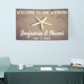 ヒトデのビーチ結婚式の歓迎の旗 横断幕 (トレードショー)