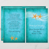 ヒトデのペア先ビーチ折りプログラム (正面/裏面)