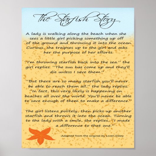 ヒトデのポスター ポスター (正面)