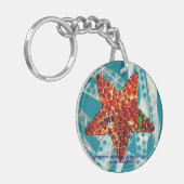 ヒトデのリサイクル キーホルダー (正面左)