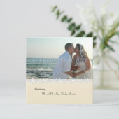 ヒトデの写真の結婚披露宴の招待状だけ 招待状 (スタンド正面)