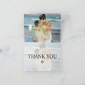 ヒトデの写真/ノートカードありがとう サンキューカード (内部)