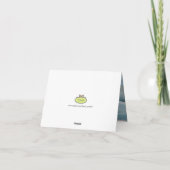 ヒトデの写真/ノートカードありがとう サンキューカード (裏面)