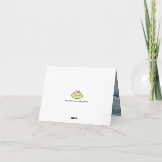 ヒトデの写真/ノートカードありがとう サンキューカード (裏面)