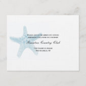 ヒトデの受付カード - 青 エンクロージャーカード (正面)