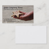 ヒトデの名刺のテンプレート 名刺 (正面/裏面)