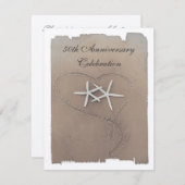 ヒトデの周年招待状 招待状 (正面/裏面)