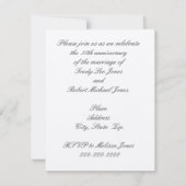 ヒトデの周年記念招待状 招待状 (裏面)