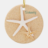 ヒトデの平静の祈りの言葉のオーナメント セラミックオーナメント (正面)