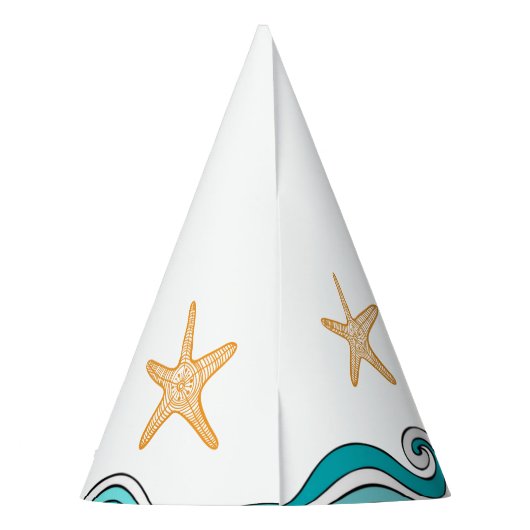 ヒトデの幸せな採用日のパーティーの帽子 パーティーハット (裏面)