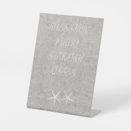 ヒトデの数を推測する 台座サイン