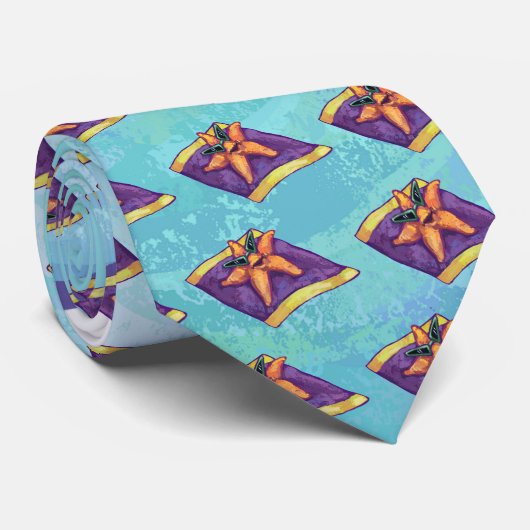 ヒトデの日光浴 ネクタイ (ロール)