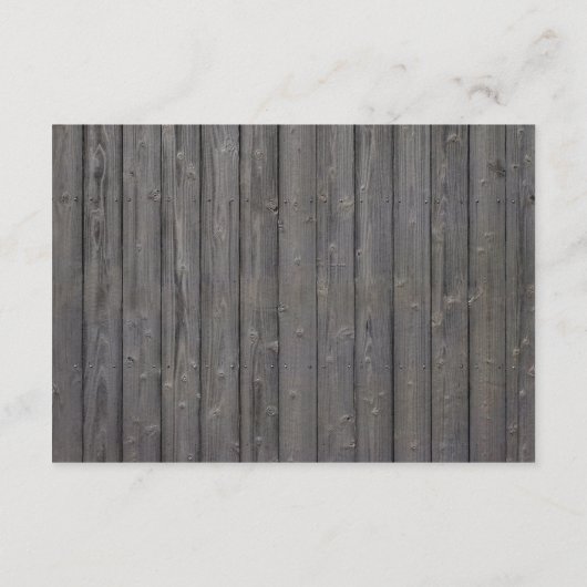 ヒトデの木製背景ビーチウェディングレセプション エンクロージャーカード (裏面)