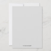 ヒトデの楽園 青い海 熱帯のビーチ 招待状 (裏面)