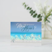 ヒトデの楽園 青い海 熱帯のメイド オナー 案内ポストカード (スタンド正面)