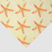 ヒトデの水彩アートパターン 薄葉紙 (詳細)