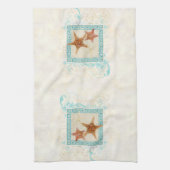 ヒトデの海の貝の海のギリシャの主パターンビーチ キッチンタオル (縦)