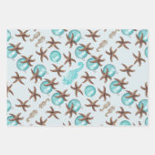 ヒトデの海の馬クリスマスプレゼント包装シート ラッピングペーパーシート (正面3)