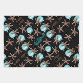 ヒトデの海の馬クリスマスプレゼント包装シート ラッピングペーパーシート (正面2)