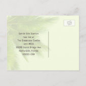 ヒトデの海岸の家の新しい住所のお知らせ ポストカード (裏面)