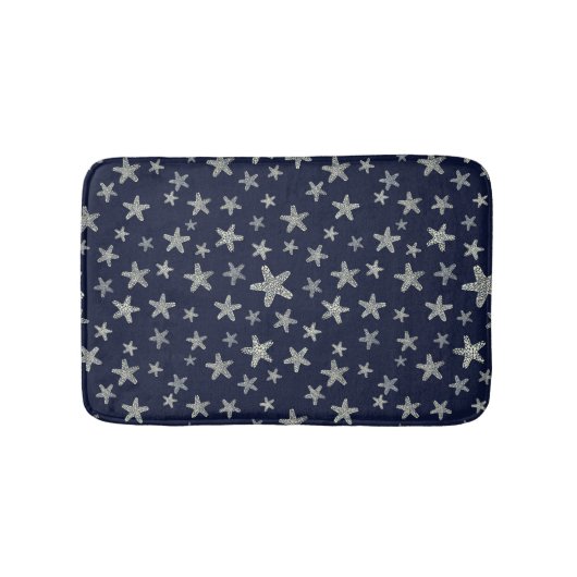 ヒトデの海模様 バスマット (正面)