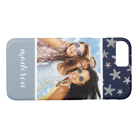 ヒトデの海 |写真と名前 Case-Mate iPhoneケース (裏面(横))