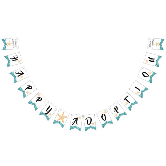 ヒトデの物語の幸せな採用のパーティーの旗 バンティングフラッグ (全)