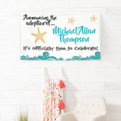 ヒトデの物語の採用のパーティーの印 横断幕 (インサイチュ)