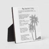 ヒトデの物語、ヒトデの水切り、ヒトデの詩 フォトプラーク (正面)